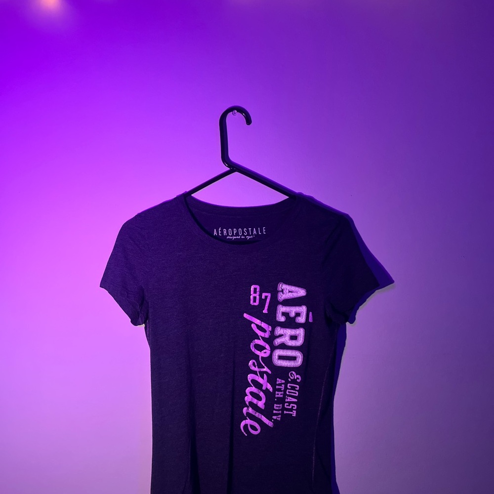 Aeropostale Kids Purple Graphic Tee
